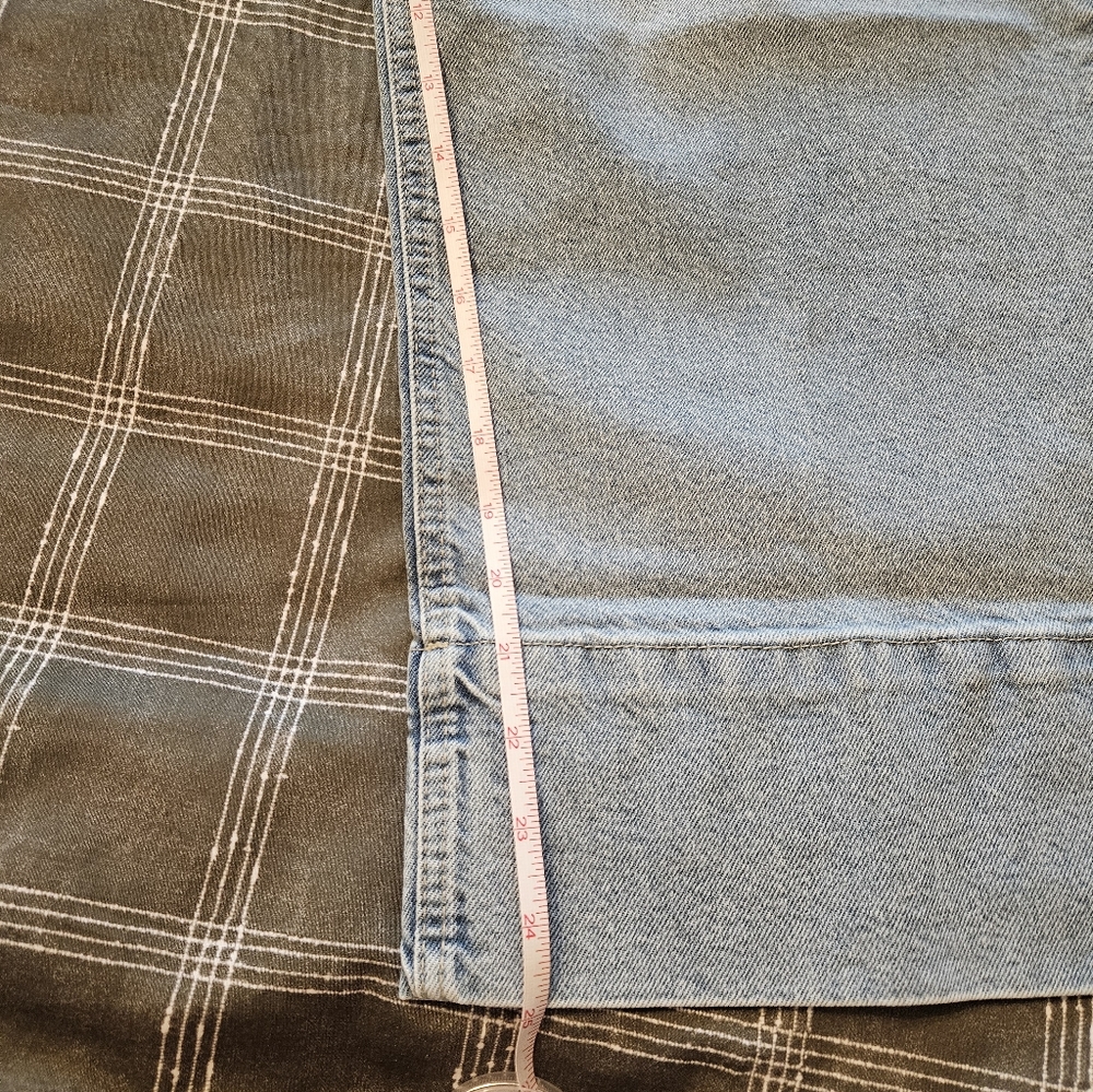H&M Sky Blue Denim Cropped Wide Leg Jean - Picture 7 of 8